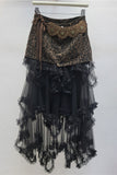 Layered Ruffle Midi Skirt