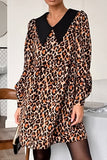 Leopard Print Casual Dress