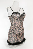 Leopard Print Slip Dress