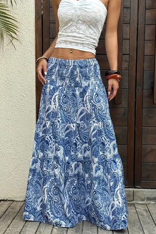 Printed Maxi Skirt with Boho Flair