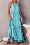 Sleeveless Ruffle Casual Dress
