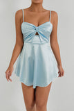 Twist-Front Cutout Sundress