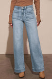 High-Waist Straight Jeans