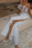 Stylish Lace-Up Casual Pants