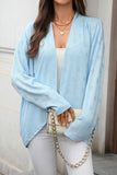 Relaxed Open-Front Cardigan