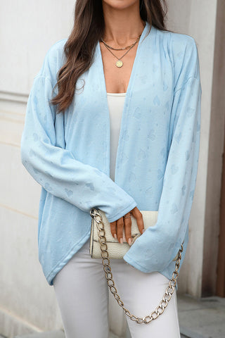 Relaxed Open-Front Cardigan