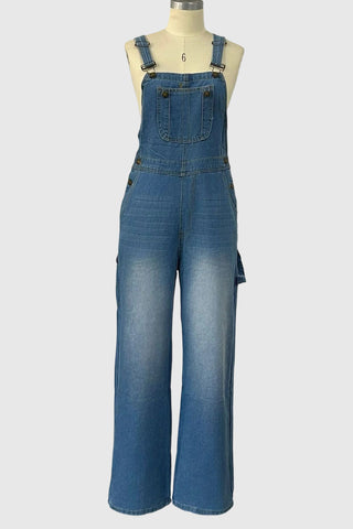 Classic Denim Overalls Jumpsuit