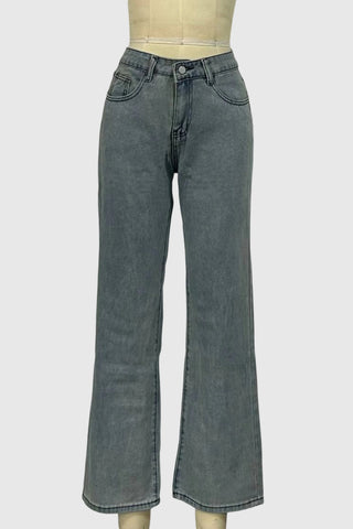 Classic Wide Leg Denim Pants