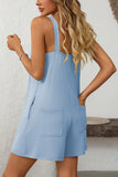 Pleated Romper with Relaxed Fit