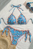 Floral Triangle Bikini Set