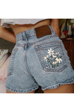 Floral Detail Casual Shorts
