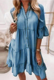 Button-Down Denim Dress