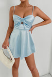Twist-Front Cutout Sundress