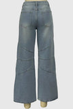 Stylish Wide-Leg Straight Jeans