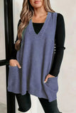 V-Neck Sweater Vest with Pockets