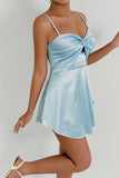 Twist-Front Cutout Sundress