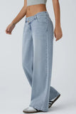 Wide-Leg Straight Jeans