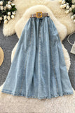 Stylish Belt Maxi Skirt