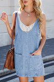 Sleeveless Denim A-Line Dress