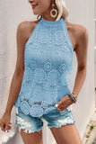 Lace Halter Tank Top