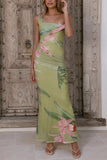 Floral Off-Shoulder Maxi Dress