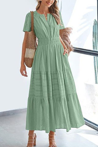 Bohemian Dress with Flowy Details