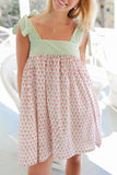 Striped Bow-Tie Casual Dress