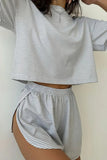 Striped Casual Two-Piece Set