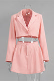 Chic Cropped Blazer and Skirt Set