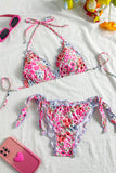 Floral Triangle Bikini Set