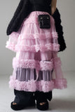 Layered Ruffle Maxi Skirt