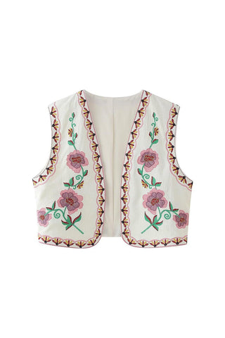 Floral Bohemian Vest