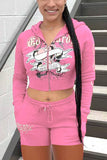 Skull Crop Top and Jogger Pants Set