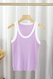Ribbed Scoop Neck Tank Top