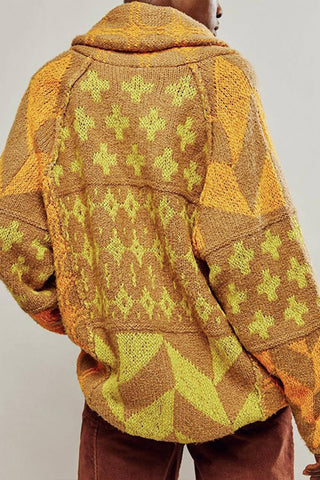 Geometric Knit Cardigan