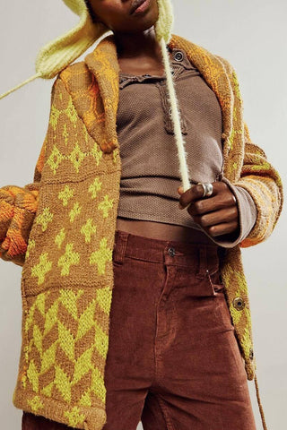 Geometric Knit Cardigan
