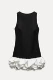 Ruffled Hem Casual Dress