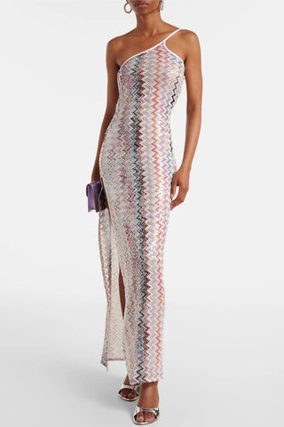 One-Shoulder Casual Maxi Dress