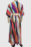 Geometric Pattern Maxi Dress