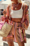 Bohemian Striped Shorts and Top Set