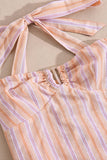 Halter Neck Ribbed Camisole