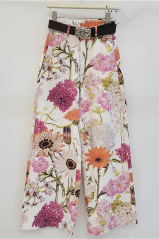 Floral Straight Leg Jeans