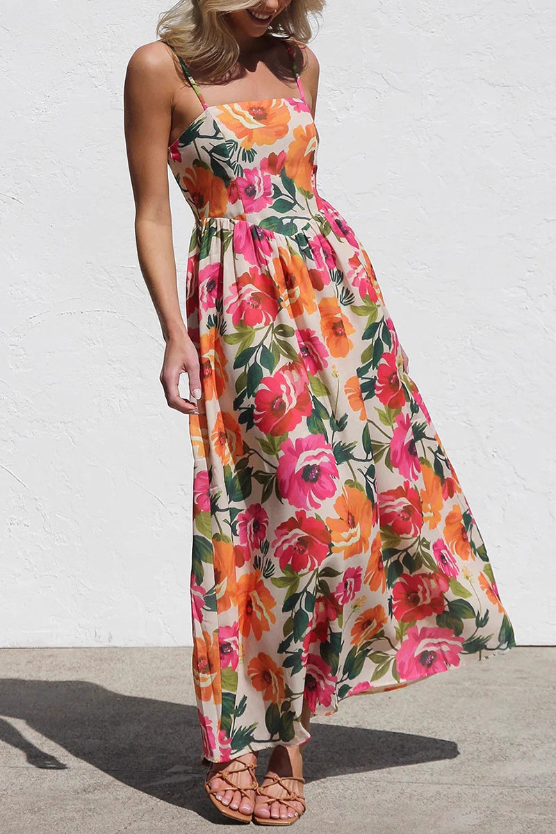 Floral Maxi Casual Dress