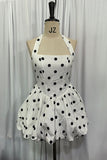 Halter-Neck Bubble Hem Dress