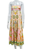Tropical Print Flowy Casual Dress