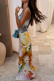 Flowing Printed Maxi Dress