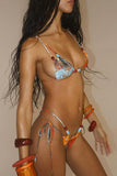 Tie-Dye Bikini and Skirt Set