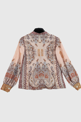 Vintage-Inspired Button-Up Blouse