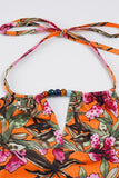 Tropical Halter Neck Tank Top