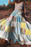 Patchwork Maxi Skirt